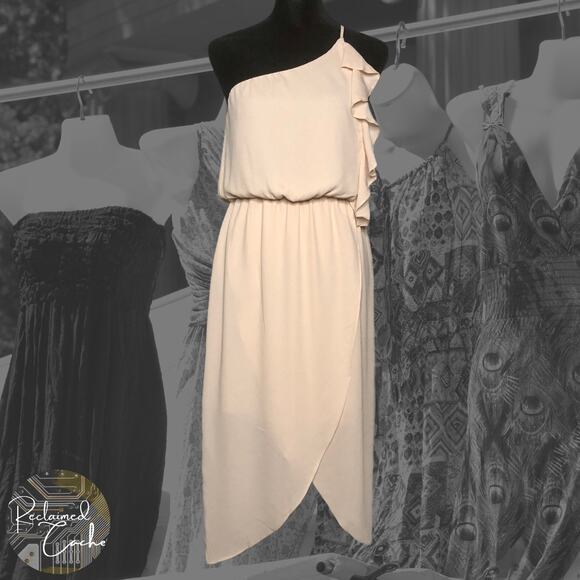 Everly One Shoulder Ruffle Dress - Size Small - Picture 1 of 11